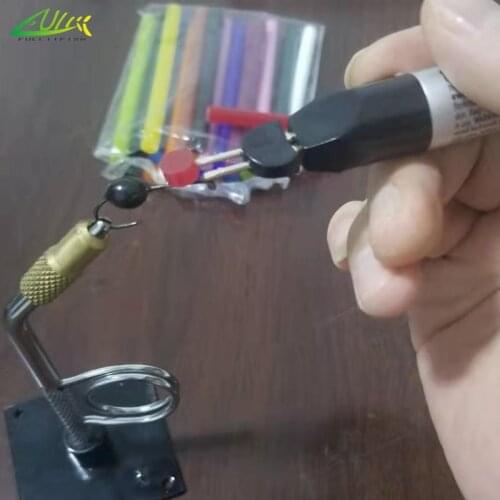 Thread Zap II Heating Resin Crayons Welding Wax Pen Jewelry Thread Burner Removing Fiber Deerhair Hot Glue Mutant Fly Tying Tool