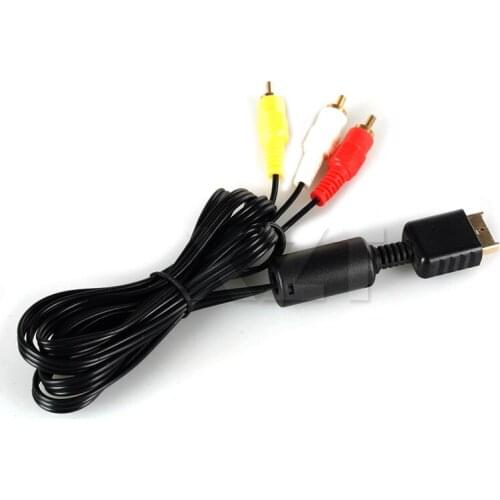 New Unisex 1.8 M RCA TV 3RCA Adapter connector AV Audio Video Cable for Sony Playstation 2 3 PS2 PS3 Multimedia 1pcs