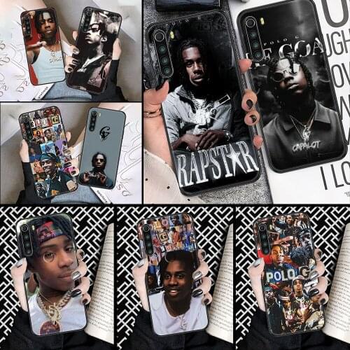 Polo G rapper Phone case For Xiaomi Redmi Note 7 7A 8 8T 9 9A 9S 10 K30 Pro Ultra black fashion funda 3D prime art waterproof