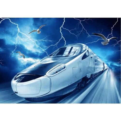 Custom 3d Photo Wall paper Beautiful dream train TV background wall painting Living Room Wallpaper 3D Painting