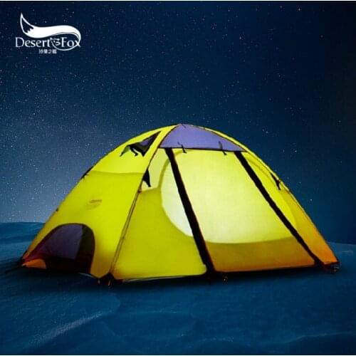 Professional Climbing tents Double layers bunk camping tent outdoor tent camping multiplayer anti storm Aluminum pole