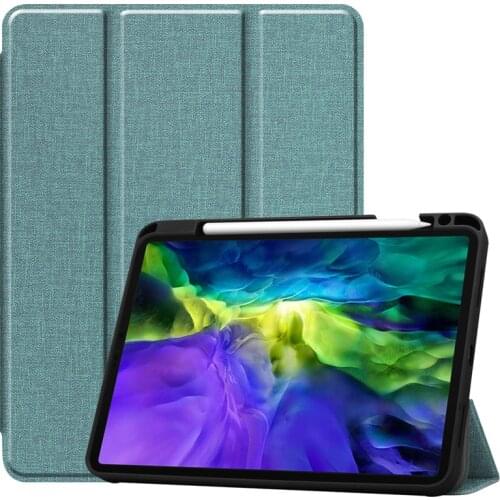 For 2020 iPad Pro 11 inch soft case with pen slot iPadPro 11inch anti-knock cover stand protector