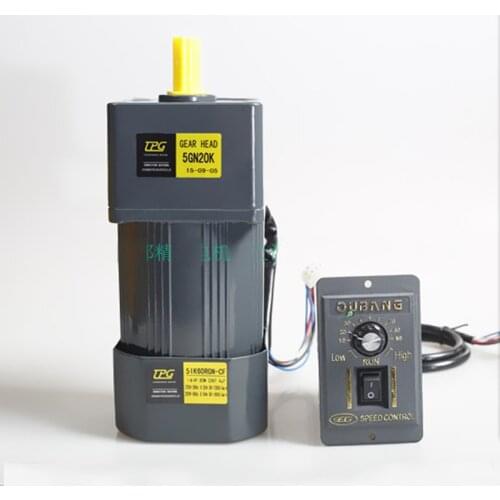 Geared Motor 5IK60GN-CF Motor 60W220V/380V AC Gear Constant Speed AC Gear Motor