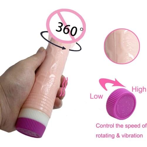 Sex toys vibrator realistic big dildo rotating vibration for adults women fake big penis phallus intimate goods sex product shop