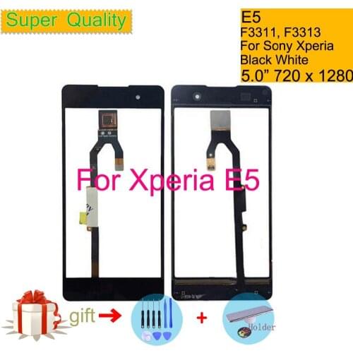 Touchscreen For Sony Xperia E5 F3311 F3313 Touch Screen Digitizer Front Glass Panel Sensor Lens DUAL E5 Touch Panel NO LCD