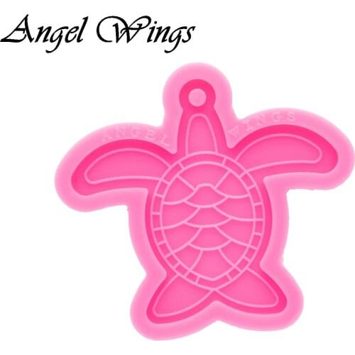 Tortoise Keychain Silicone Molds DIY Necklace Jewelry Shiny Epoxy Resin Mould Custom Wholesale DY0586