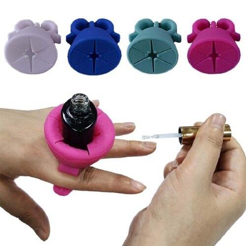 Silicone wearable nail polish bottle holder, leak-proof nail polish bottle holder, silicone nail polish bottle holder