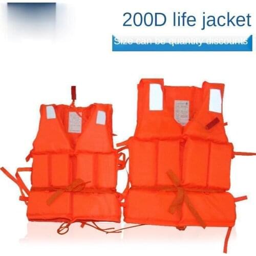 200D Oxford Thickened Life Jacket Adult Swimming Marine Work Vest Life Jacket Flood Control Fishing Life Jacket