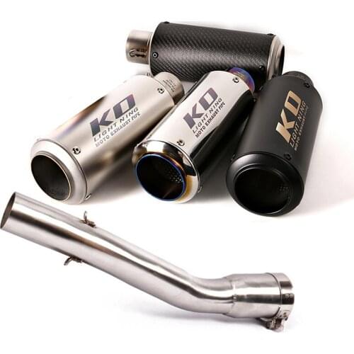 Delete Catalyst for 1998-2003 Yamaha R1 YZF-R1 Motorcycle Exhaust Pipe Mid Pipe Slip On 51 mm Muffler Removable DB Killer Escape