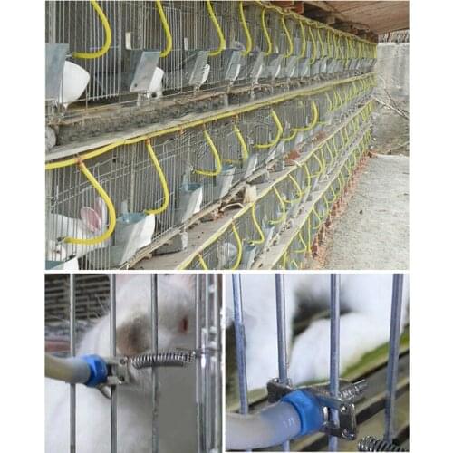 10 Pcs Automatic Nipple Water Feeder Water Drinker Poultry Feeder For Rodents Mouse Bunny Rabbit Farm Animal Supplies