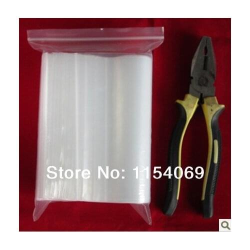 15x22cm 100pcs Thick Plastic PE Zip Lock Bag Resealable Jewelry Packing Bags ,Cosmetics Carry Ziplock Bags Free Shipping