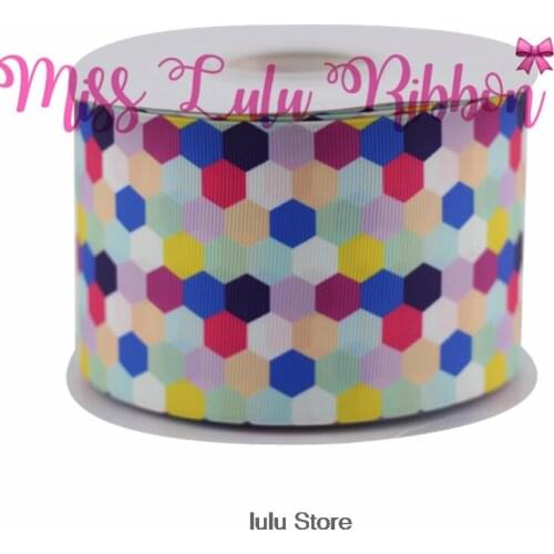 3"75mm rainbow dots printed grosgrain ribbon cartoon ribbon diy handmade gift wrap wedding decoration tape MD160907-25-5342