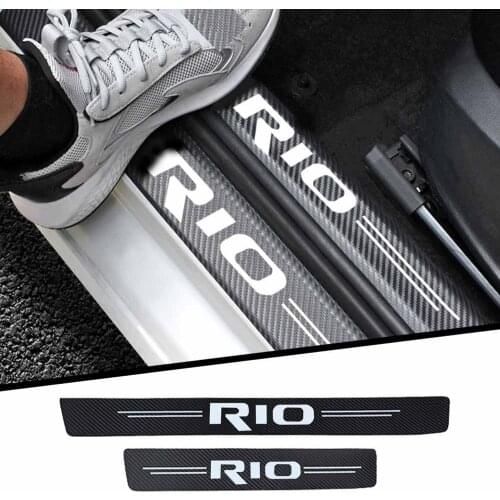 4Pcs Car sticker Interior decoration of the car door For kia rio 3 4 Auto Accessories Car styling