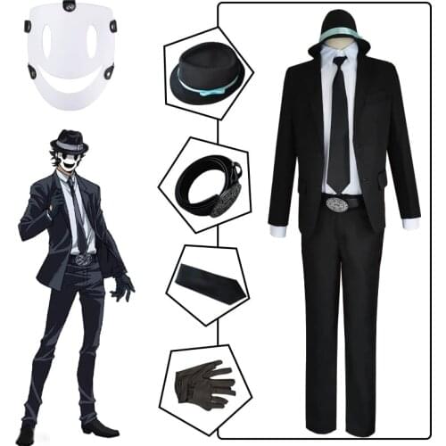 Anime High Rise Invasion Sniper Mask Cosplay Costume Tenkuu Shinpan Role play Uniform Accessories Halloween Party