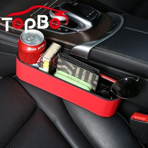 Auto Car Seat Crevice Storage Box Organizer Seat Gap PU Case box Slit Pocket Catcher Storage Bag Organizer Auto Accessories