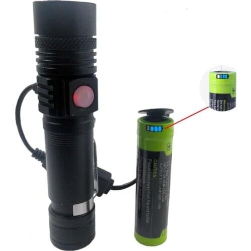 Free shipping flashlight 18650 USB 3.7V 3500MAH Power Bank USB Port Light External Battery cellphone powerbank