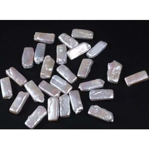 Rectangle Shape Bead Natural Freshwater Pearl For Making Necklace Earring