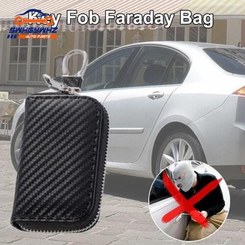 Car Key Cover RFID Signal Blocker Premium Key Box Cage Protector Anti-Theft Hacking GPS Signal Blocking Box for Universal Car