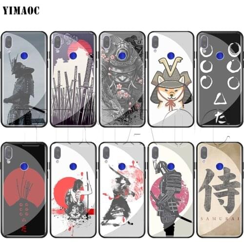 YIMAOC Samurai Tempered Glass Case for xiaomi redmi note 4X 5 6 7 Pro 6A 8 9 A1 A2 Pocophone F1