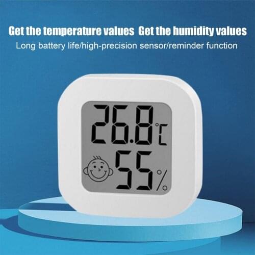 Digital Hygrometer Thermometer Temperature Humidity Gauge Indoor Room Hygrometer Gauge Weather Station LCD Temperature Sensor