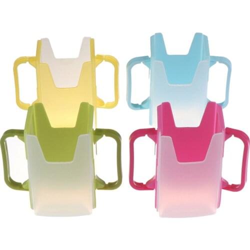 Milk Holder Plastic Baby Toddler Juice Adjustable Safety Box Drinking Bottle Cup