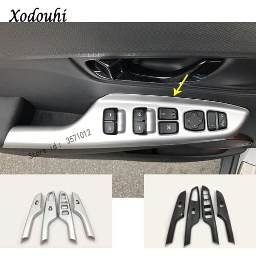 For Hyundai Kona Encino Kauai 2017 2018 2019 2020 Car Stick Door Inner Window Glass Armrest Lift Switch Button Trim Frame Parts