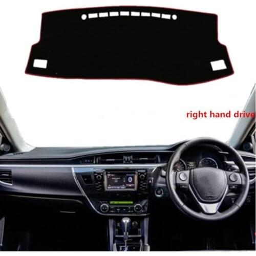 For Toyota Corolla 2014-2017 For Right-hand Drive 1PC Car Dashboard Mats Cover Sun Shade Dashboard Cover Capter Car Styling