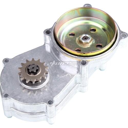 Double Chain Transmission Clutch Drum Gear Reduction Box Chrome For 47cc 49cc 2 Stroke Pocket Mini Dirt Pit Bike Scooter ATV Tao