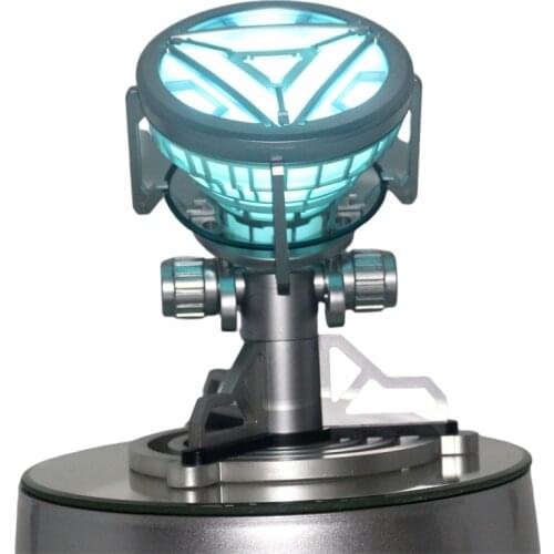 Disney Marvel Legand Anime Action Figure Iron Man Figma MK6 Chest Light 15cm PVC Can Shine Desktop Collection Toys For Children