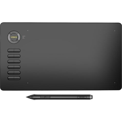 Drawing Tablet VEIKK A15 10x6 inch Graphic Pen Tablet with Battery-Free Passive Stylus and 12 Shortcut Keys