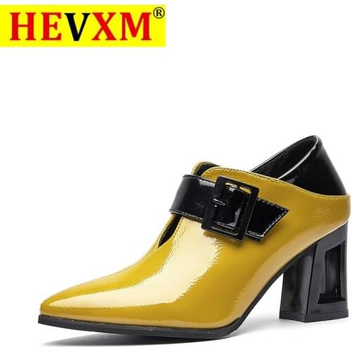 HEVXM Leather Pumps