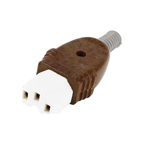 IEC320 C15 Female Ceramic Outlet Socket Power Adapter Cable Connector AC250V 15A