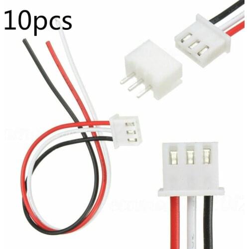 GRB lamp with butt joint son + female miniature XH2.54-3P miniature female connector 10 sets of cable plugs with wires