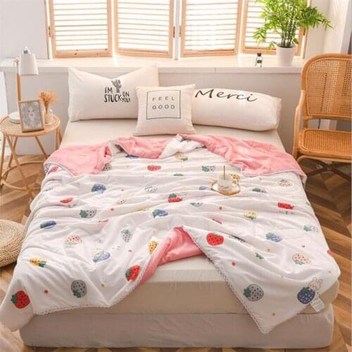 Summer Washed Quilt For Kids Air-Conditioner Room Soft Thin Kids Quilting Blanket Sofa Children Blanket Bed Cover Quilt