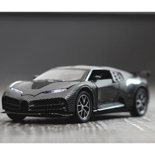 Hot scale 1:32 wheels Bugatti Centodieci super sport car carbon fiber metal model with light and sound diecast vehicle toys