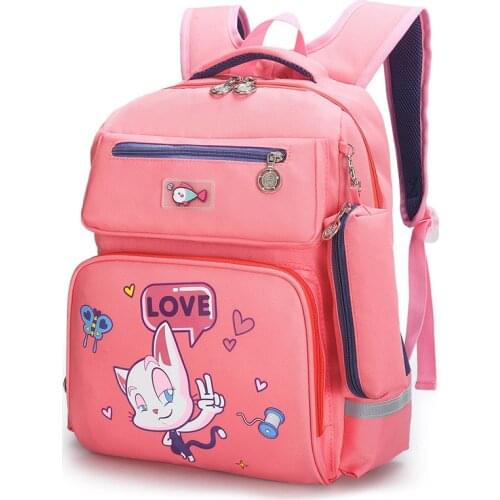 Cartoon Pattern lovely School Bags for Teenage Girls Kids Multi-pocket Child Schoolbag Waterproof Children Student Backpack