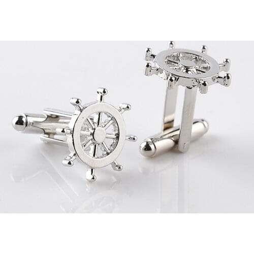 Trendy Men silver plated Cufflinks Classic French Shirt Creative Casual Cuff Link Button Charm Fashion Personality Jewelry Gifts