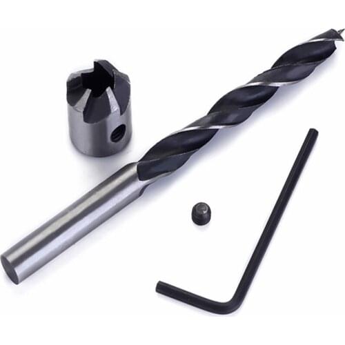 4/5pcs HSS 5 Flute Countersink Drill Bit Set Carpentry Reamer Woodworking Chamfer End Milling Hole Wood Tool Set