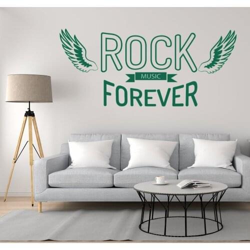 Forever Rock Decal Wall Sticker Music Lover For Home And Music Room Decoration A001687