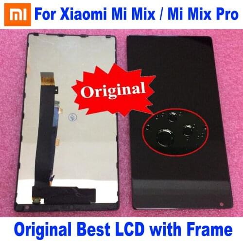 Original Best 6.4" Xiaomi Mi Mix / Mi Mix Pro 18k version LCD Screen Display Touch Panel Digitizer Assembly With Frame Pantalla