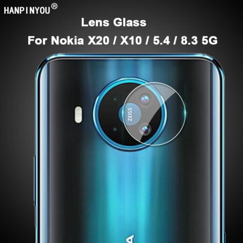 For Nokia 8.3 5G X20 X10 5.4 Clear Ultra Slim Back Rear Camera Lens Cover Protector Soft Tempered Glass Guard Protection Film