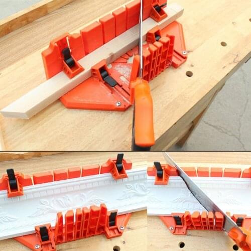 12/14" Adjustable Wood Miter Box Saw Cutting Grip Back Saw 0/22.5/45/90 Degrees M68E