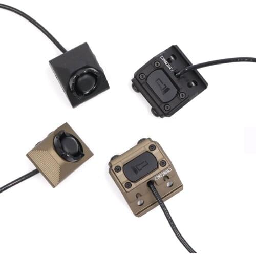 Tactical Hot Button Pressure Remote Switch Metal 20mm Picatinny Rail For M600 M300 Flashlight Airsoft Gun Weaponlight Swicth