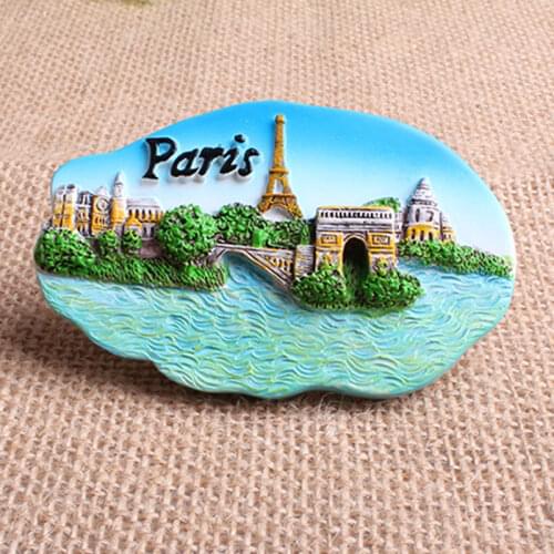 Fridge Magnets Countries Tourist Souvenirs Gifts Fridge Magnet Sovenir France Paris eiffel tower The Rhine Arc de Triomphe