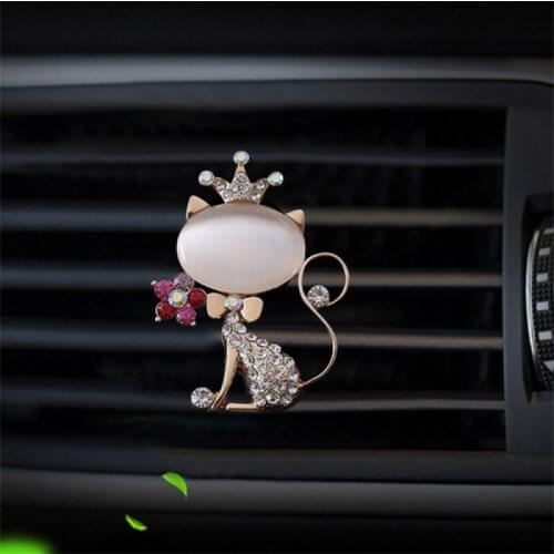 Jewel Cat Car Air Outlet Perfume Clip Car Perfume Ointment Creative Car Air Conditioning Outlet Decoration Decoration