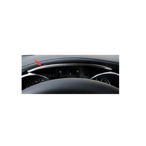 Inner Front Dashboard Edge Decorative Cover Trim For Benz C Class W205 2014-2015 1pcs