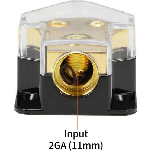 1 Pcs For 3 Way Car Power Distributor Block 1 In-4 Out 1/0 AWG Car Power Distributor Block