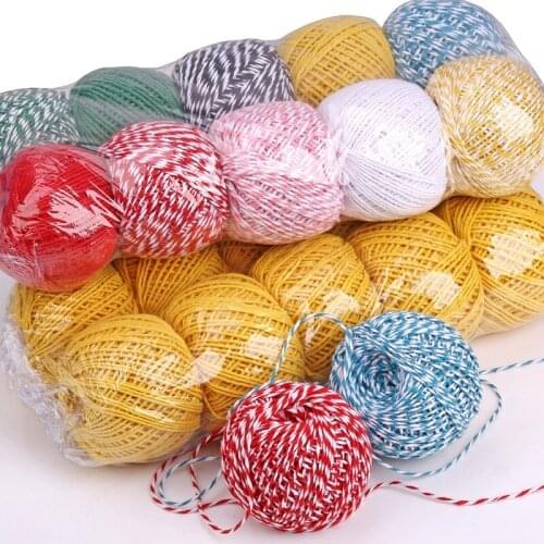 10 balls 1.5mm Rope Two-color Cotton Thread DIY Cotton Rope Diy Cords
