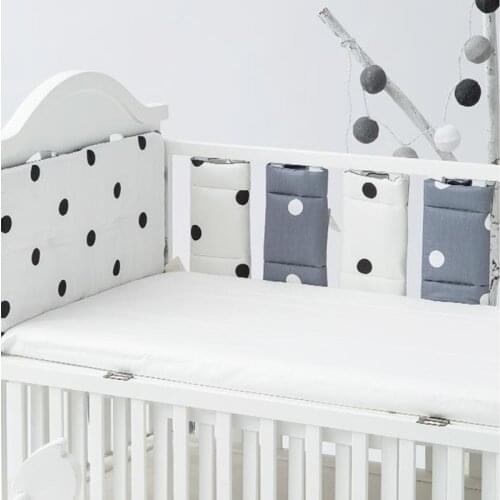 11Pcs/Set Baby Bed Bumper Cotton Soft Crib Anti-collision Newborn Split Bed Protector Baby Bumper Bedding Set Infant Room Decor