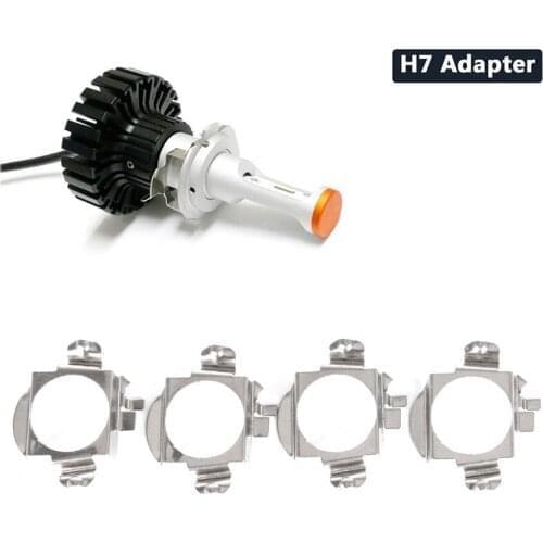 2Pcs H7 LED Car Headlight Bulb Base Holder Adapter Socket For Universal Auto Headlamp Mount Stand